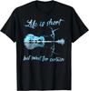 Lustiges Leben ist kurz, aber süß für bestimmte Gitarren-T-Shirts Lustiges Geschenk Unisex-T-Shirt