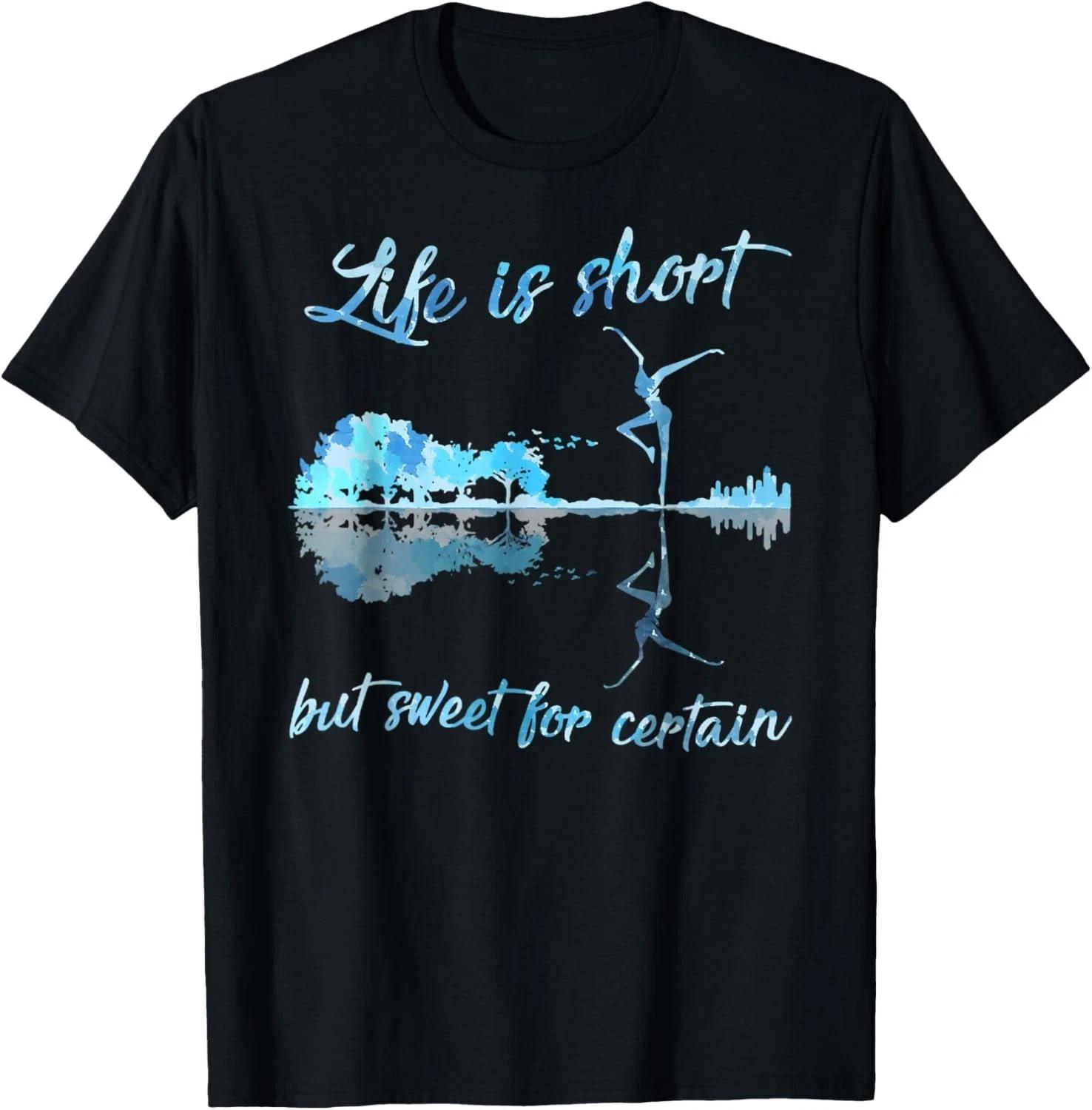 Funny Life Is Short But Sweet For Certain Guitar Tee Funny Gift Unisex T-Shirt L