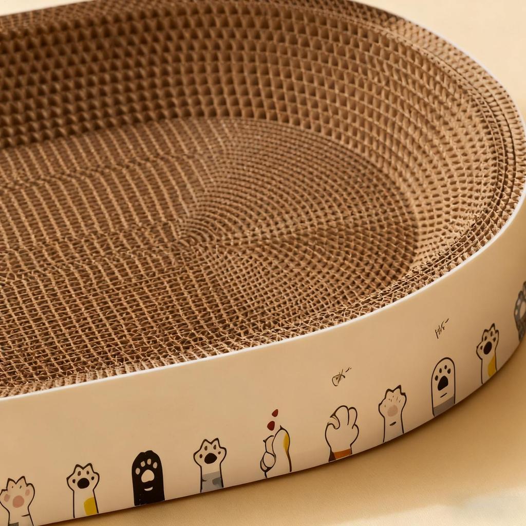Cat Scratching Board Resting Bed Interactive Toy Mat Cat Scratcher Pad For Indoor Floor Furniture Protection Sleep Enrichment