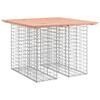 VidaXL Table de jardin Gabion Design 100x102x72 cm Bois massif Douglas 834369