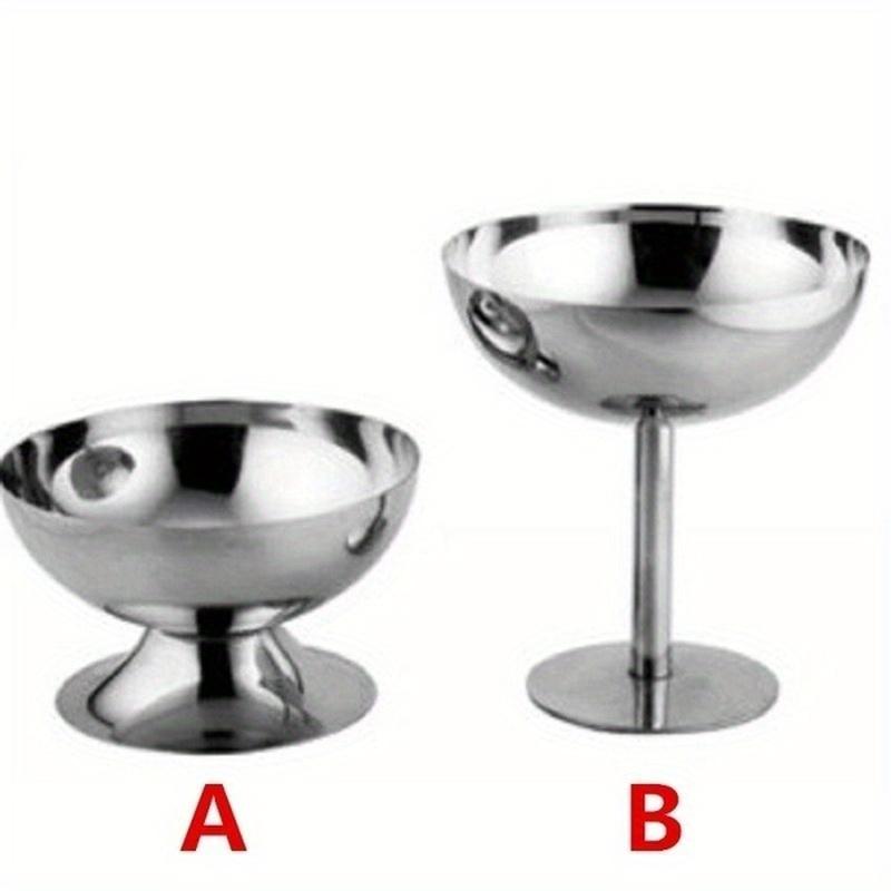 200ml Salad Cup Safe Stainless Steel Ice Cream Cup Dessert Bowl LS