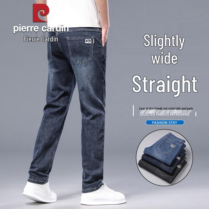 Pierre Cardin Men s Summer Thin Breathable Straight Jeans 30
