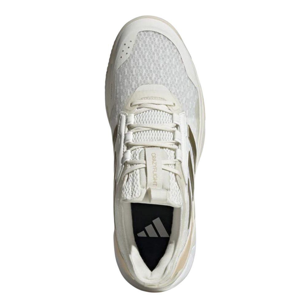 adidas Crazyflight 6 Indoor Off White Gold Metallic Women Sneakers Cream Crystal-Sand HP7026