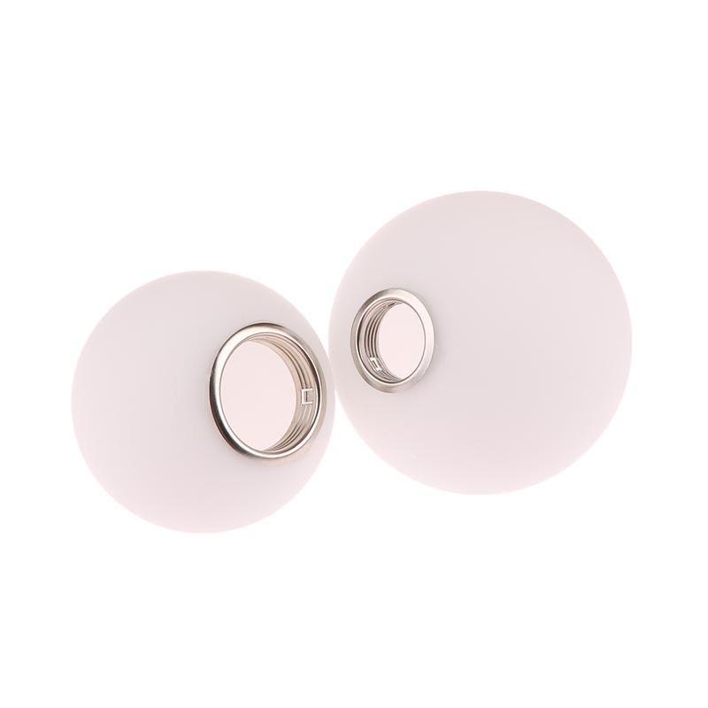 Weißer Lampenschirm aus Glas für E14/E27-Glühbirne, Öffnungszubehör, Ersatzglobus oder Lampenschirm aus Glas