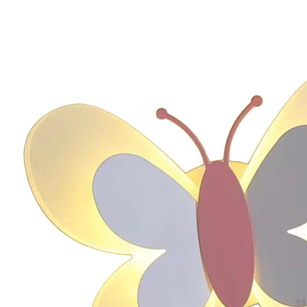 Light Lamp Wall Mount Creative Minimalist Butterfly Modern Night Lights for Bedroom Living Room