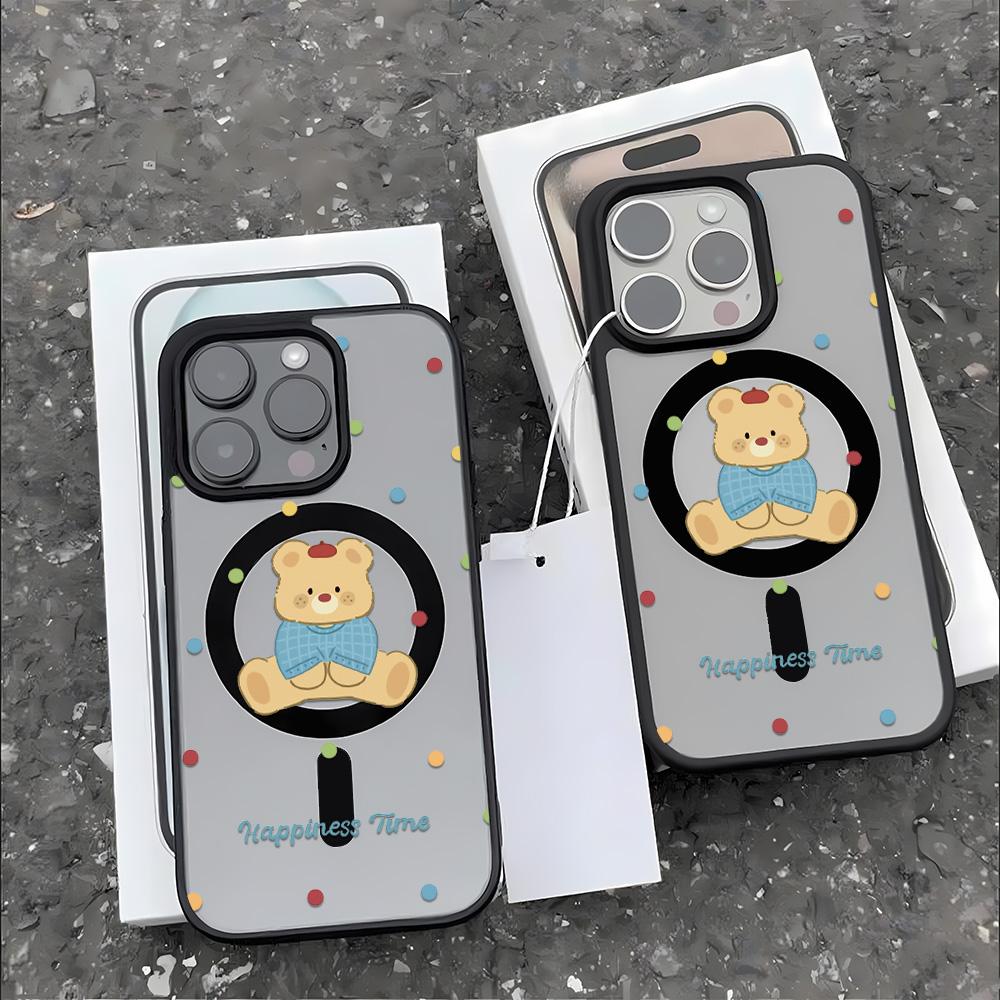 Magnetic Phone Case for iPhone  11 12 17 14 15 Pro Max 15 14 16 Pro13 14 15 16 Shockproof Case Mag-Safe Magnetic Ring Back Cover