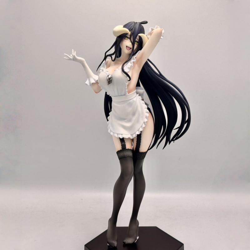 

1/7 elCOCO Overlord Albedo Maid Costume Version Anime Figure Black Lace Style Desktop Cute Trendy Toy Collection Model