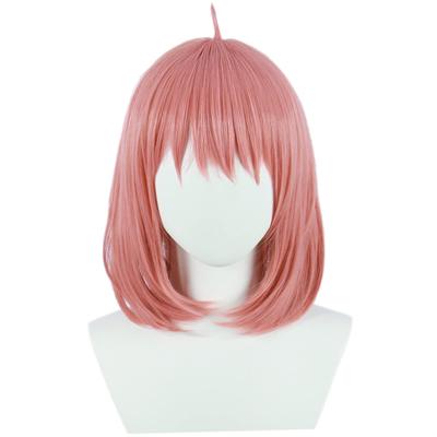 Linfairy Cosplay-Perücke, Hitzebeständig, Kostümzubehör, Festival-Cosplay-Perücke, Kurzes Rosa Haar