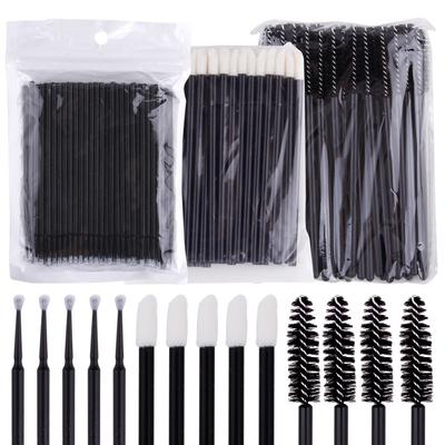 200 Adet Kirpik Fırçası Tek Kullanımlık Çubuk Mikro Fırça Dudak Kaş Fırçası Maskara Fırçası Aplikatör Spoolie Kirpik Aksesuarları