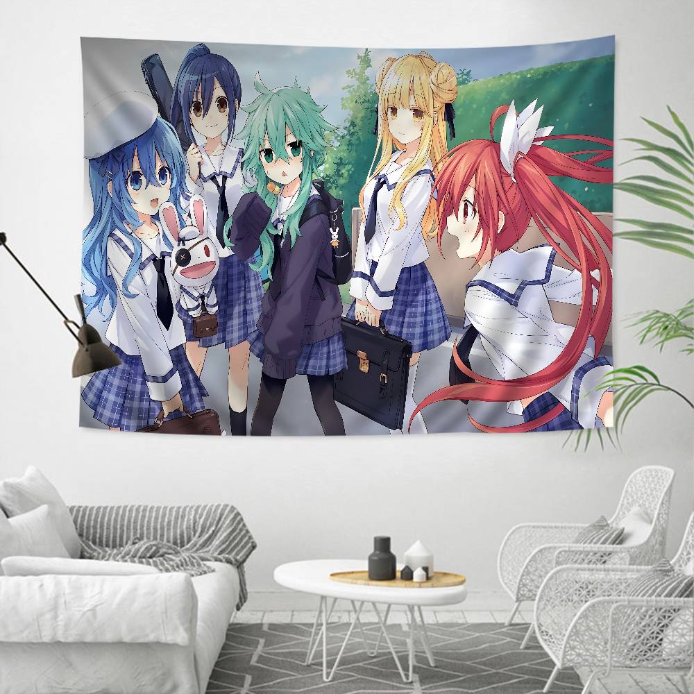 Date A Live DIY Wall Tapestry Art Science Fiction Room Home Decor Wall Art Decor