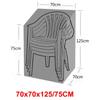 Stacked Chair Cover Storage Bag 210D Oxford cloth Dustproof Waterproof Chair Sofa Protector Cover Outdoor Garden Furniture Cover