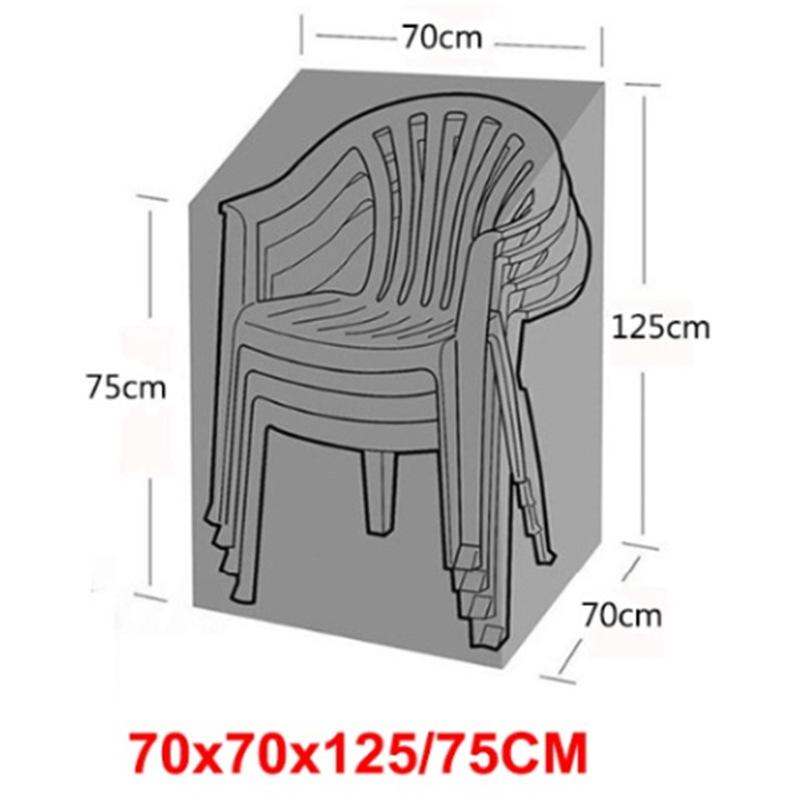 Stacked Chair Cover Storage Bag 210D Oxford cloth Dustproof Waterproof Chair Sofa Protector Cover Outdoor Garden Furniture Cover