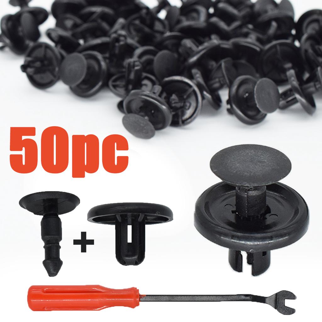 50Pcs 8mm Hole Plastic Rivets Fastener Push Clips Clip for Car Door Auto Fender 50Pcs 8mm Hole Plastic Rivets Fastener Push Clips Clip for Car Door Auto Fender