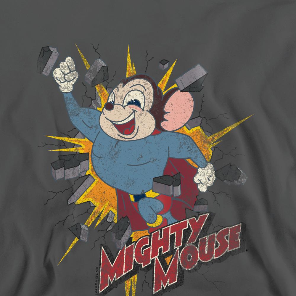 Mighty Mouse Unisex Adult Break Through Sweatshirt