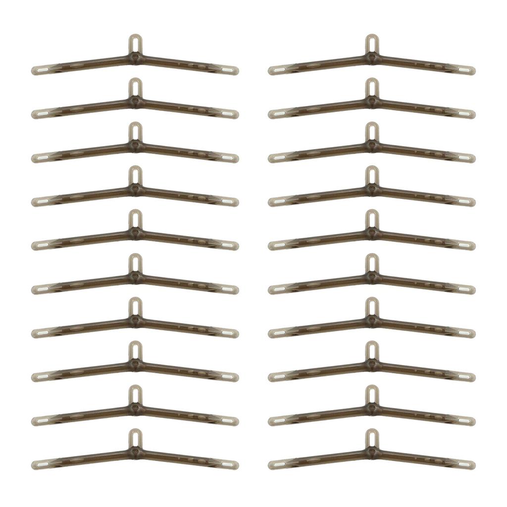 20 Stück Karpfenangeln Anti-Tangle Sleeves Angelhaken Schnur Ausrichter Karpfenhaken Vorfach Helikopter Karpfenmontage Angelzubehör