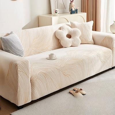 New Nordic Style Jacquard Velvet Thickened Sofa Cover Elastic Full Cover Cloth Towel Fabric Four Season Universal Protective Cover