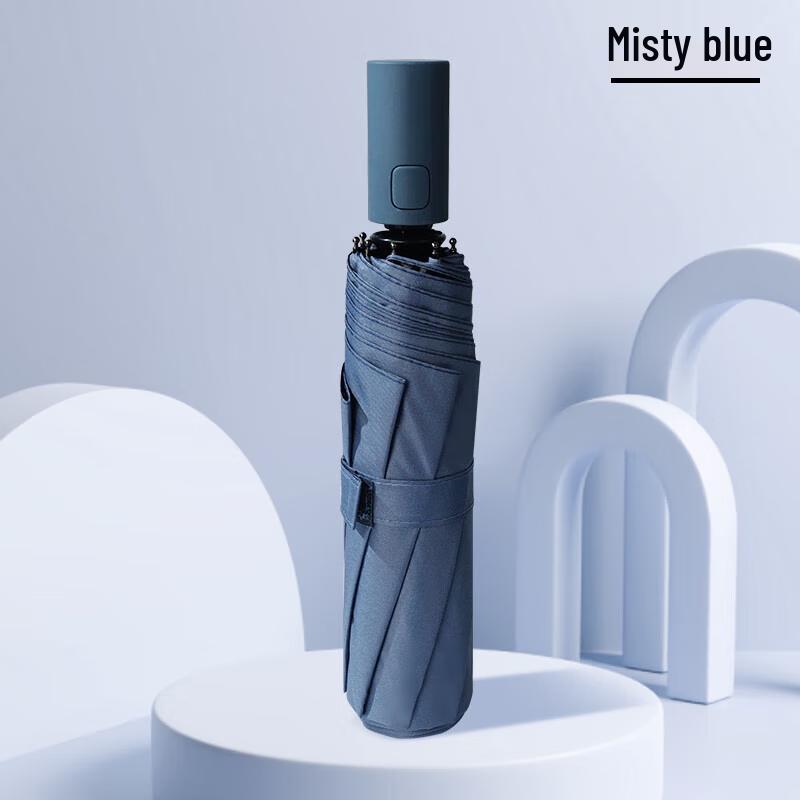 Red Leaf Manual Folding UV Protection Umbrella