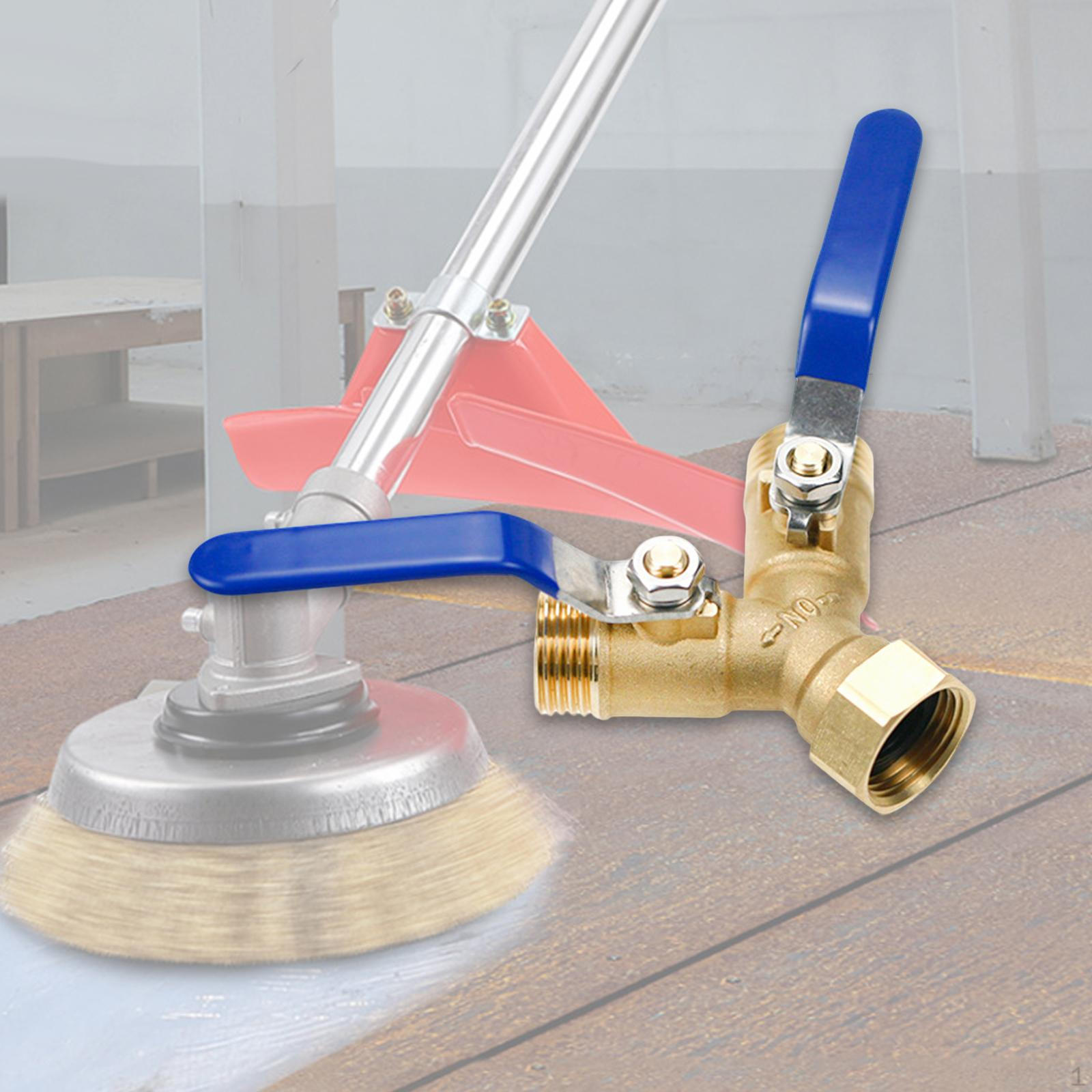 

2 Way Garden Hose Splitter with on/Off Valves Heavy Duty Tap Adaptor Washing Machine Connector