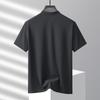 POLO Shirt Short Sleeved Men's Thin Stand Up Collar Quick Drying Loose T-shirt Ice Silk Breathable Upper Garment
