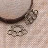 20 Pcs 24*14mm Brass Knuckles Charms Pendants for Jewelry Making Necklaces Keychains Earrings DIY Handmade Accessories Wholesale