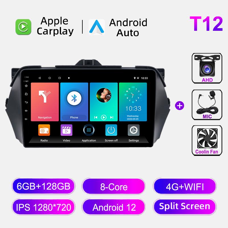 Android 12 For Suzuki Alivio Ciaz 2014-2019 GPS Navigation Carplay Car Radio Multimedia Video Player Autoradio Stereo 4G WIFI