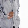 Leather Travel Accessory Holder Versatile Leather Bag with Easy to Use Buckles Straps Practical Neckalce Pouches