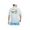 Nike Max90 Letter Logo Crew Neck Casual Pullover Short Sleeve T-Shirt Men Tops Glacier-Blue FV4048-474