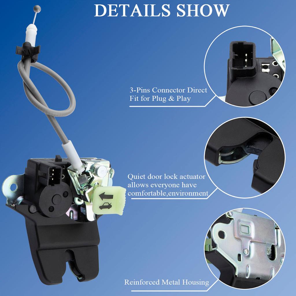 Actuator Hayon Portbagaj Compatibil pentru 2016-2019 81230-D4000 81230D4000 Hayon Spate Compartiment Marfă