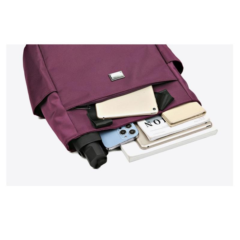 Women’s Large Capacity Tote Bag Waterproof Nylon Shoulder Handbag Casual Travel Shopping Bag Multi Pocket Lightweight Commuter Tote Purse