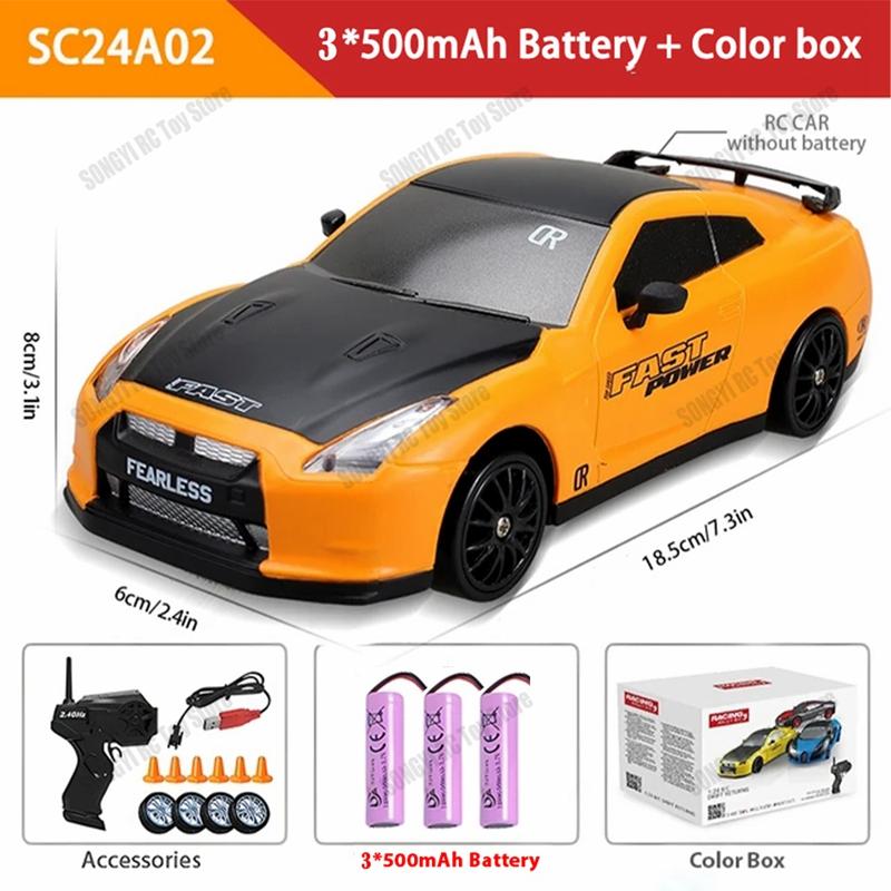 1/24 RC Car 2.4G High Speed Drift 4WD Remote Control Car With Led Light Radio Controlled Racing Model Boy Toy Best Kids Gift