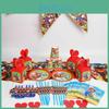 Themed Mario Super Birthdy Party Supplies Decor Banner Cups Napkins Tablecloth