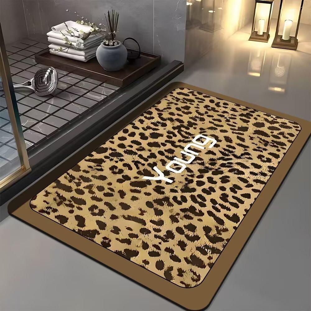 Bathroom Floor Mats Water Absorbing Dirt Resistant  Quick Drying Foot Mats  Strong Water Absorbing  Bathroom Toilet Door Foot Mats