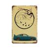 Auto Giapponesi d'Epoca Samurai Poster Latta Metallo Cartello Targhetta Giappone Corse Casa Club Jdm Auto Gtr Anime Luna Decorazione Murale Estetica