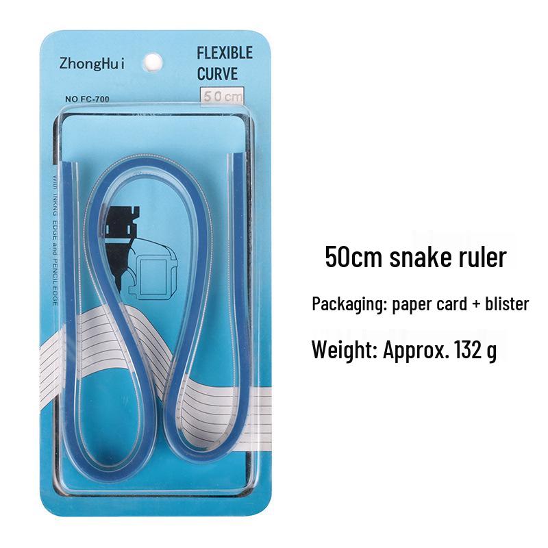 Snake Ruler: Multifunctional Curve Ruler for Clothing Patterns, Art, Manga, Engineering, and Architectural Design