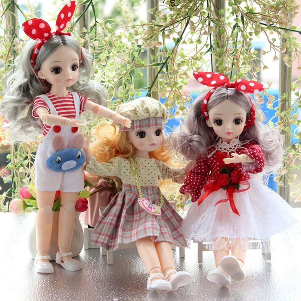 Dress Up 30cm Anime Bjd Doll Spherical Joint Hinged Doll 30cm Articulated Toys Kids Toy