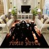 Tokio Hotel Rock Band Area Flannel Rug 3D Print Bill Tom Kaulitz Non Slip Soft Carpet Living Room Bedroom Home Decor Rock Gift