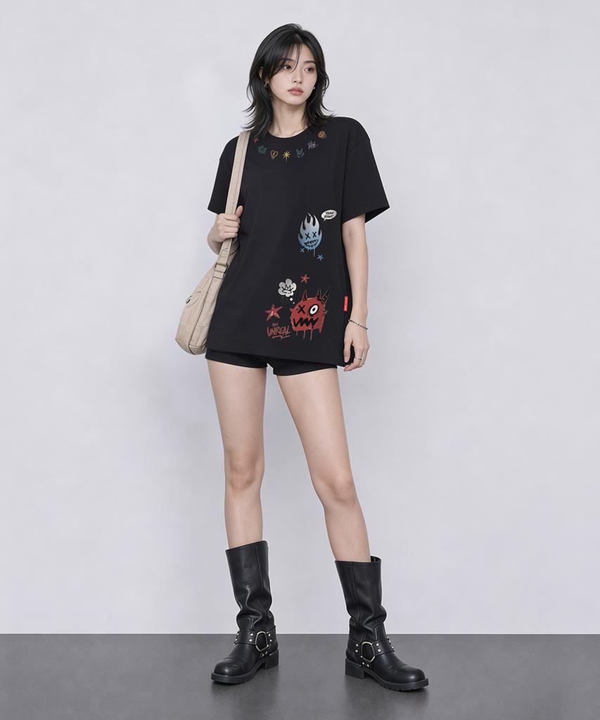 Artist Wear [Atw] Unreal Monster Short Sleeve T-Shirt - 2 Colors