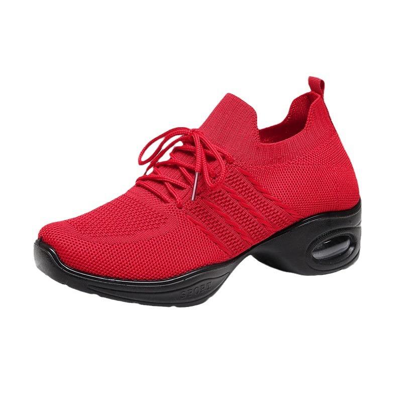 Old Beijing cloth shoes mesh non-slip soft sole air cushion casual dance shoes sports women's shoes running shoes square dance shoes