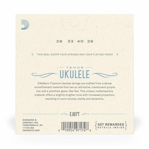 D'Addario EJ87T Titanium Tenor Ukulele Strings