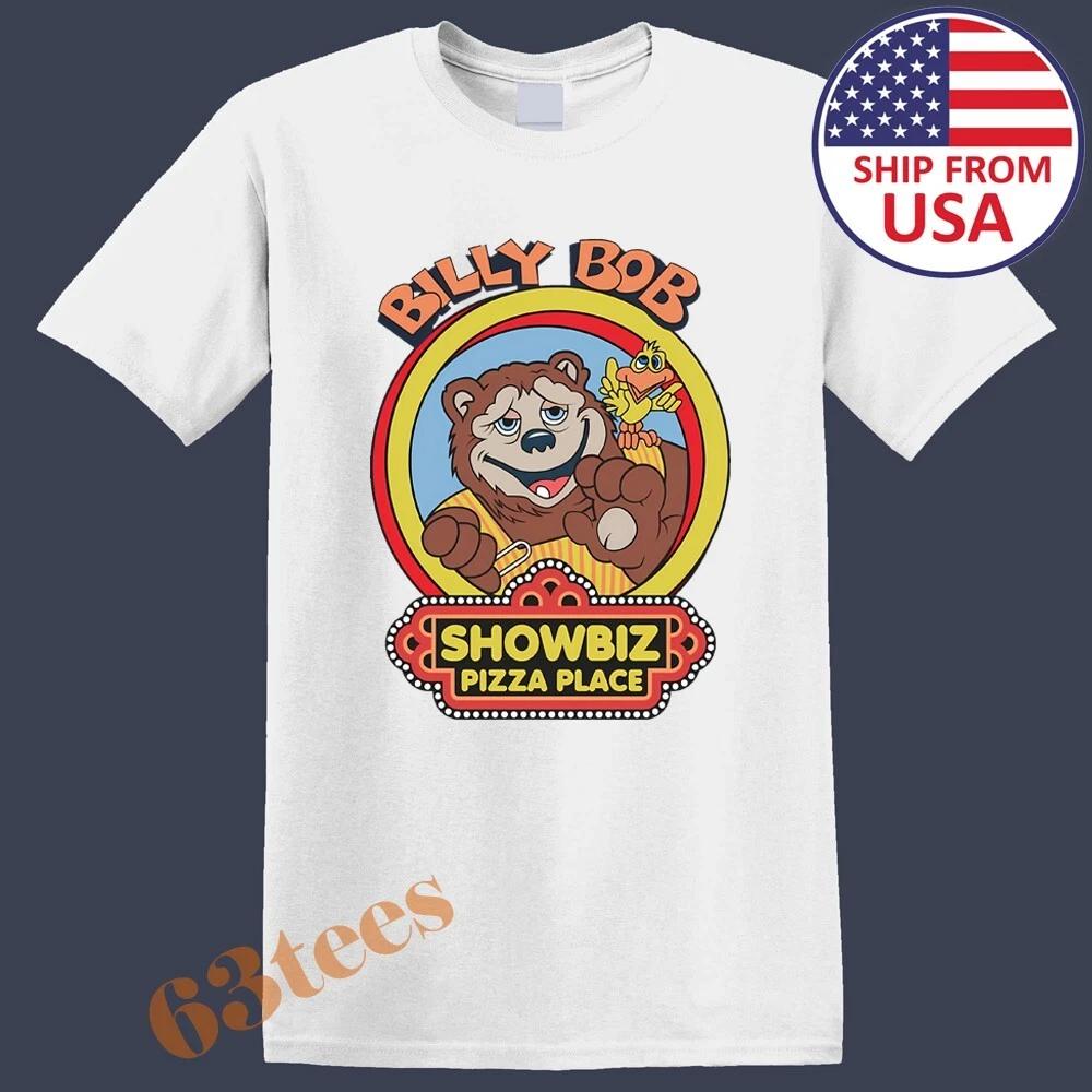 

Showbiz Pizza Place Billy Bob Men s T-Shirt Women s Tee Top Unisex White Size S to 3XL 4XL