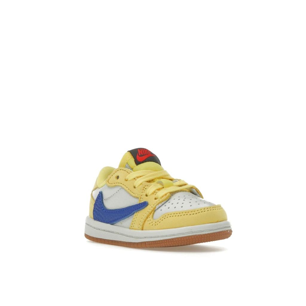 Travis Scott X Air Jordan 1 Retro Low OG SP TD Canary Baby Sneakers Yellow Racer-Blue Light-Silver DZ5908-700