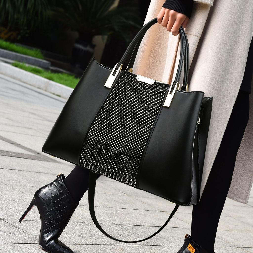 Women's Handbag New Fashionable Large Capacity Bag, Women's High-end Commuting Bag, Simple Temperament Tote Bag
