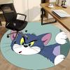 1pc Tom Jerry Office Round Area Rug, Under Office Chairs Bedroom Living Room Home Decor, Room Decoa1016106