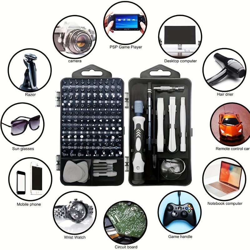 New 115-in-1 Mini Precision Screwdriver Set For Car Computer PC Mobile Phone And Device Repair Insulated Hand Home Tools