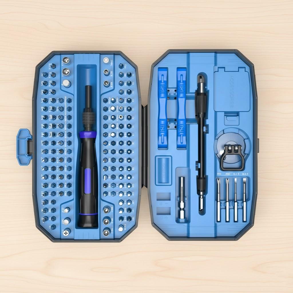 

Professional 152in1 Laptop Repair Tool Kit Precision Screwdriver Set T5 T6 Torx Computer Repair Kit