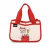 Cute canvas small square bag, popular versatile office worker bento bag niche large-capacity cute tote bag