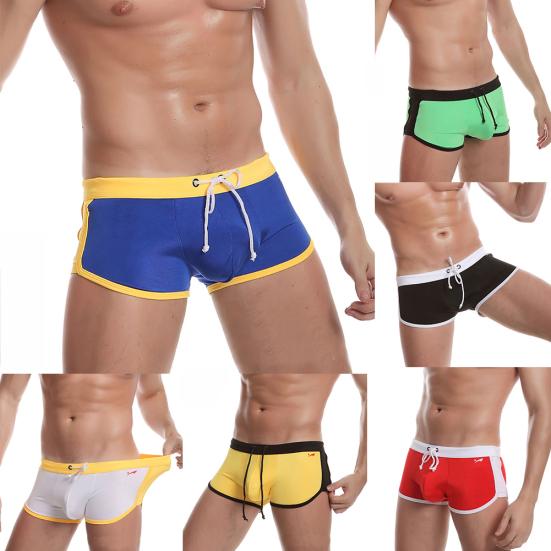 

Мужчины Спорт Летний Пляж Drawstring Slim Fit Короткие Боксеры Плавательный багажник
