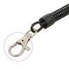 10 Pieces Black Metal for Key Chain Spring Rope Black Elastic Rope for Scuba Div