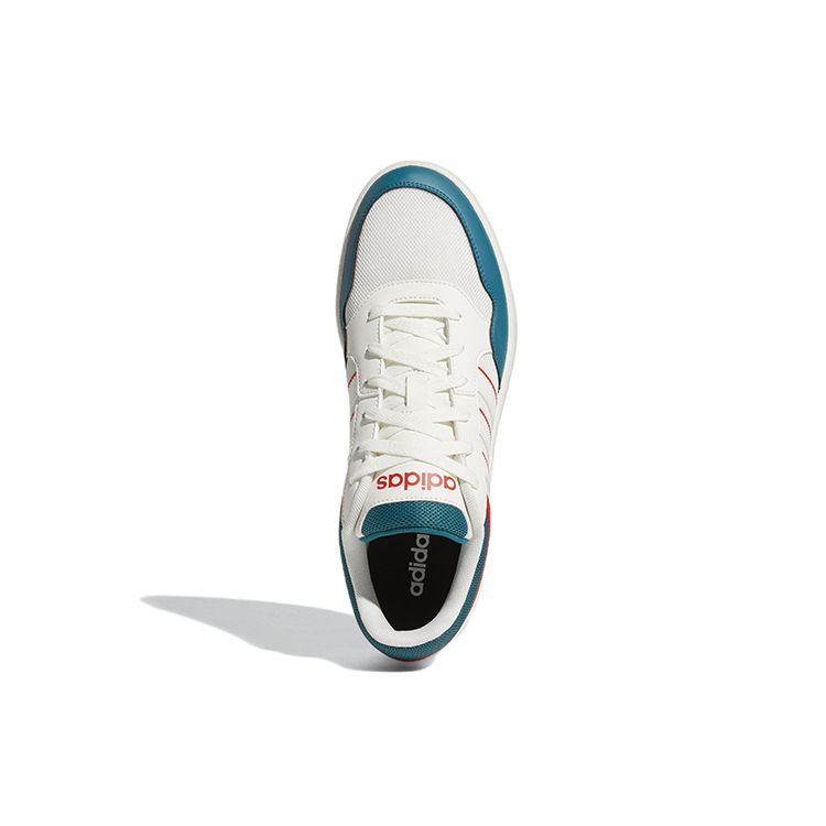 Adidas Neo Hoops 3.0 Fabric Comfortable Non-Slip Durable Low-Top Skate Shoes Men Sneakers White Blue GZ3805