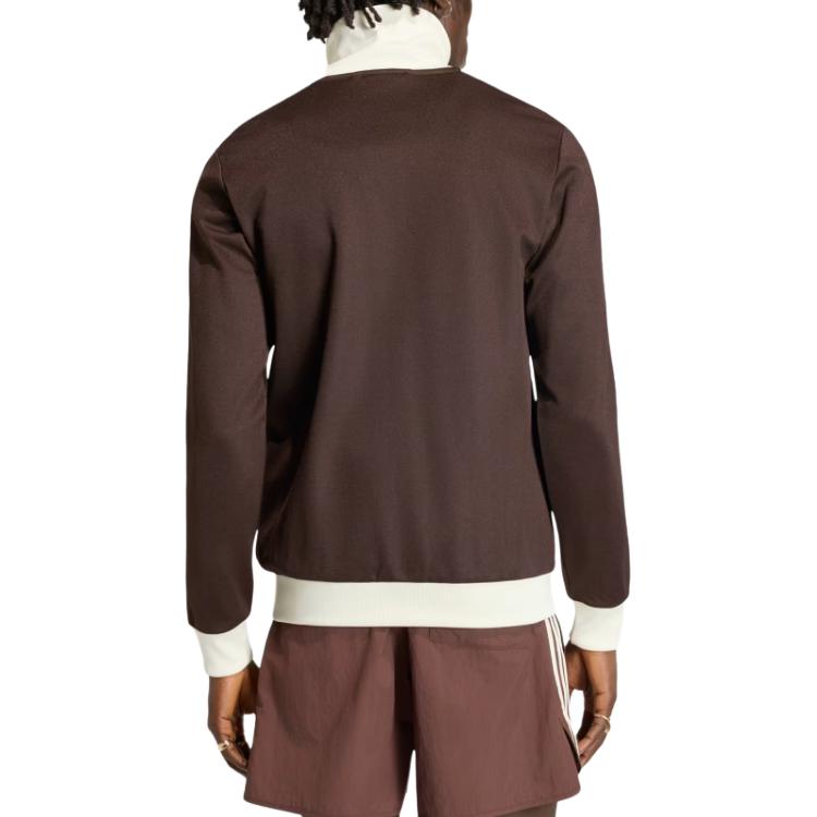 Adidas Originals Logo Striped Stand Collar Long Sleeve Slim Fit Zip Jacket Men jackets KE1665